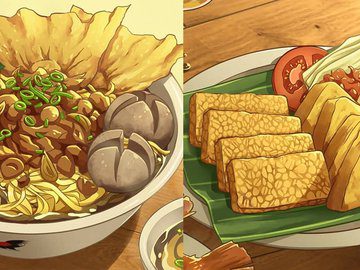 Sosok di Balik Kuliner Indonesia ala Gambar Anime